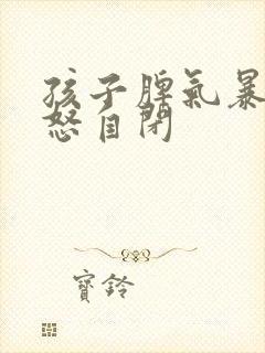 孩子脾气暴躁易怒自闭