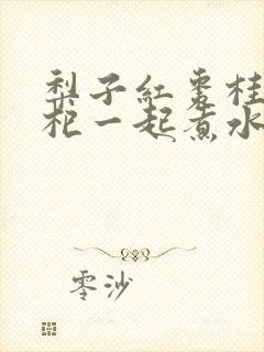 梨子红枣桂圆枸杞一起煮水喝有么功效