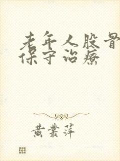 老年人股骨骨折保守治疗