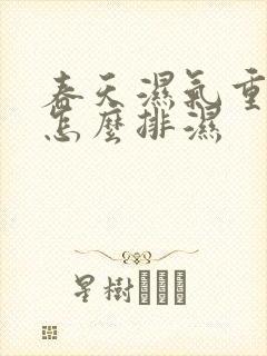 春天湿气重的人怎么排湿