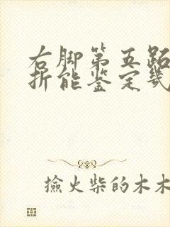 右脚第五跖骨骨折能鉴定几级伤残