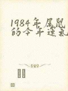 1984年属鼠的今年运气怎么样