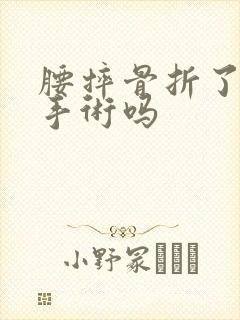 腰摔骨折了用动手术吗封面