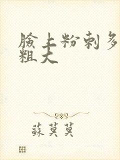 脸上粉刺多毛孔粗大