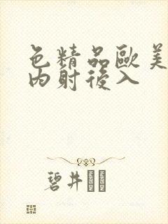 色精品欧美人妻内射后入