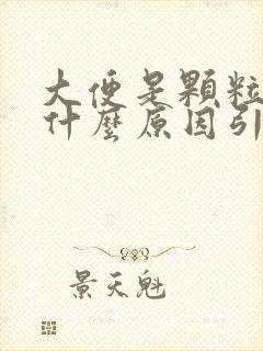 大便是颗粒状是什么原因引起的