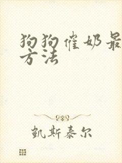 狗狗催奶最快的方法