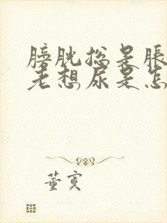 膀胱总是胀胀的老想尿是怎么回事封面