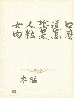 女人阴道口边有肉粒是怎么回事