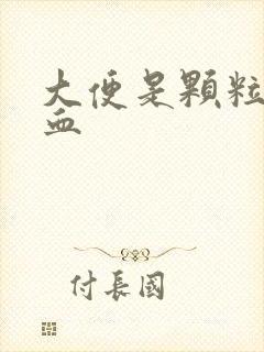 大便是颗粒状带血