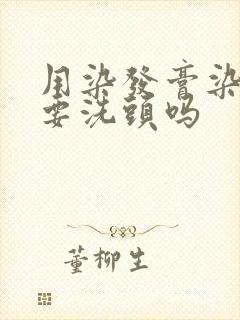 用染发膏染发前要洗头吗