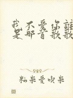 我不爱你谁爱你是哪首歌歌词