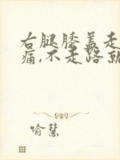 右腿膝盖走路疼痛,不走路就不痛