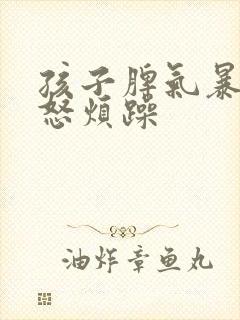 孩子脾气暴躁易怒烦躁封面