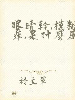 眼睛干,模糊,痒,是什么原因引起的