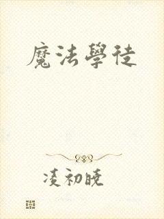 魔法学徒封面