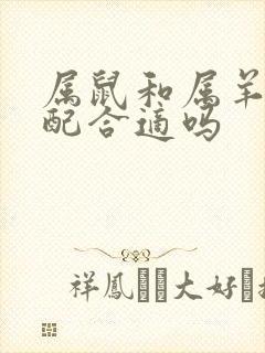 属鼠和属羊的婚配合适吗
