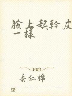 脸上起干皮像癣一样