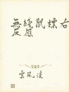 无线鼠标右键没反应