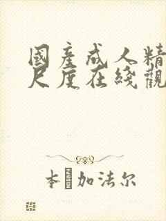 国产成人精品大尺度在线观看