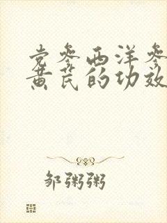 党参西洋参麦冬黄芪的功效