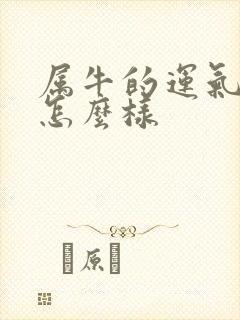 属牛的运气今年怎么样