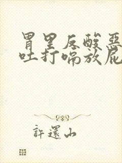 胃里反酸恶心想吐打嗝放屁