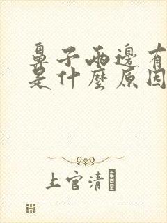 鼻子两边有粉刺是什么原因