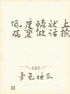 低度鳞状上皮内病变做活检