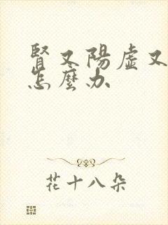 肾又阳虚又阴虚怎么办