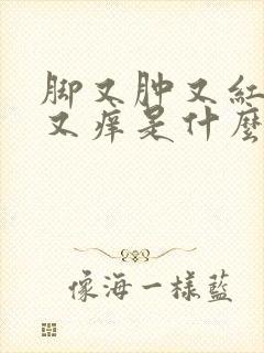 脚又肿又红又痛又痒是什么原因封面