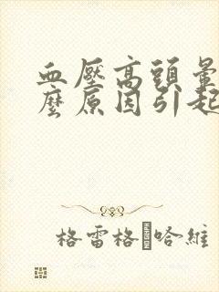 血压高头晕是什么原因引起