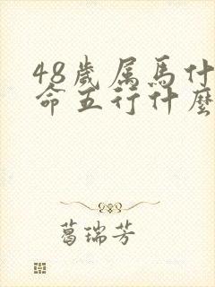 48岁属马什么命五行什么命