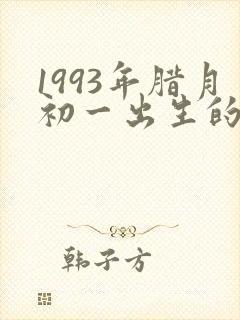 1993年腊月初一出生的人命运