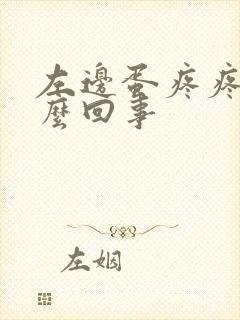 左边蛋疼疼是怎么回事封面