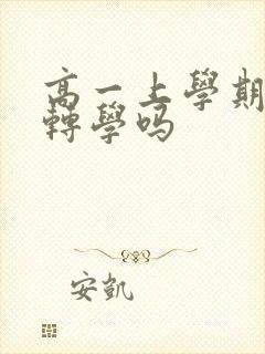 高一上学期可以转学吗