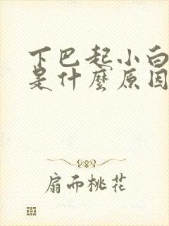 下巴起小白疙瘩是什么原因