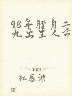 98年腊月二十九出生人命运