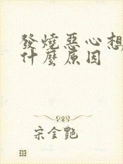 发烧恶心想吐是什么原因