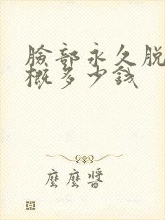 脸部永久脱毛大概多少钱