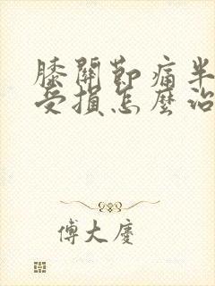 膝关节痛半月板受损怎么治封面