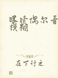 眼睛偶尔看东西模糊