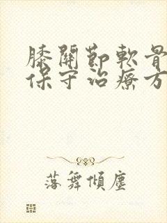 膝关节软骨受损保守治疗方法
