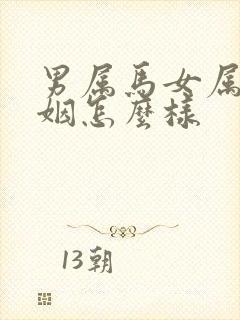 男属马女属羊婚姻怎么样封面