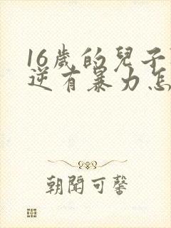 16岁的儿子叛逆有暴力怎么解决封面