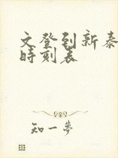 文登到新泰汽车时刻表