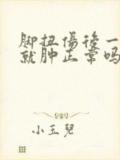 脚扭伤后一走路就肿正常吗封面