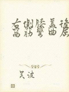 右侧膝盖后面腿窝筋弯曲屈伸疼痛封面