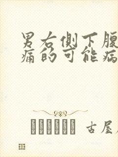 男右侧下腹部疼痛的可能病因封面