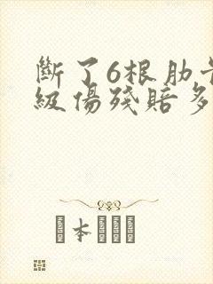 断了6根肋骨几级伤残赔多少